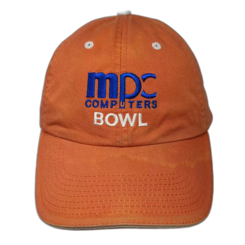 Fahrenheit Baseball Cap Orange Slideback One Size MPC Computers Bowl Hat Blue